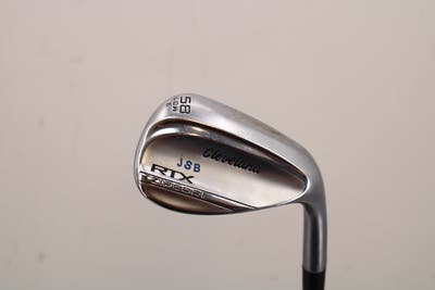 Cleveland RTX ZipCore Tour Satin Wedge Lob LW 58° 6 Deg Bounce Dynamic Gold Tour Issue S400 Steel Stiff Right Handed 35.0in