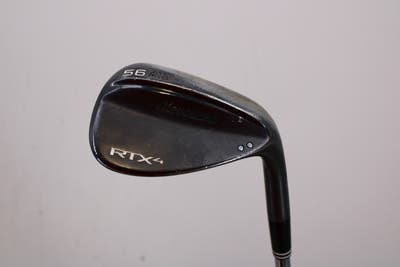 Cleveland RTX 4 Black Satin Wedge Sand SW 56° 10 Deg Bounce Dynamic Gold Tour Issue S400 Steel Stiff Right Handed 35.0in