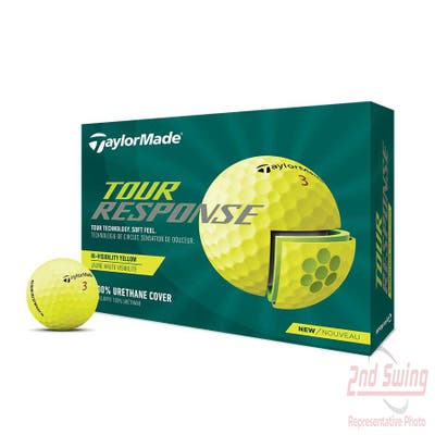 TaylorMade 2022 Tour Response Yellow Golf Balls