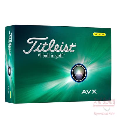 Titleist 2024 AVX Yellow Golf Balls