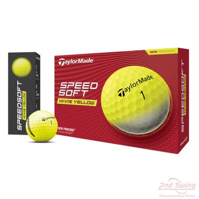 TaylorMade 2024 Speedsoft Yellow Golf Balls