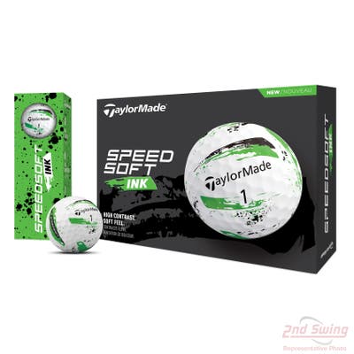 TaylorMade 2024 Speedsoft Ink Green Golf Balls
