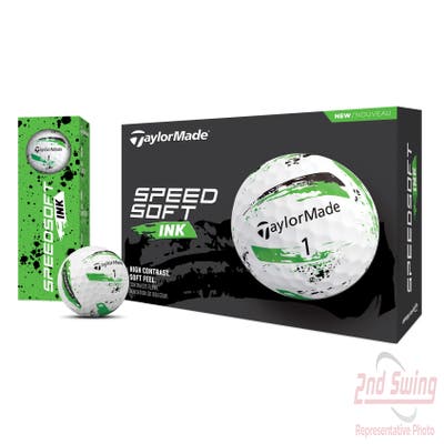 TaylorMade 2024 Speedsoft Ink Green Golf Balls