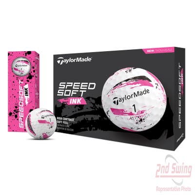 TaylorMade 2024 Speedsoft Ink Pink Golf Balls