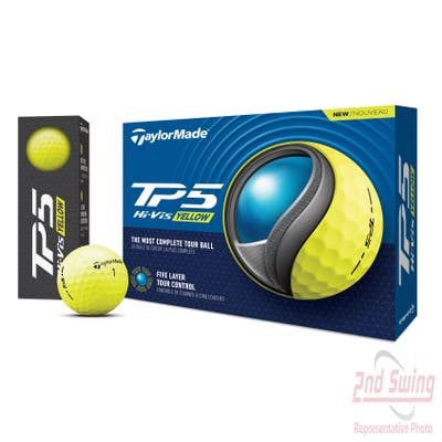 TaylorMade 2024 TP5 Yellow Golf Balls