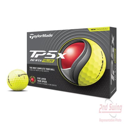 TaylorMade 2024 TP5x Yellow Golf Balls