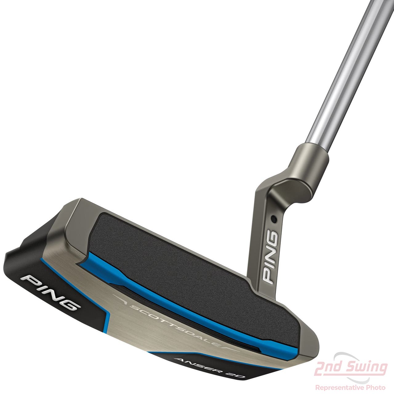 Ping PLD Anser fraisé pistolet 2D putter métal 35 pouces excellent état Ping PLD Anser fraisé pistolet 2D putter métal 35 pouces excellent état