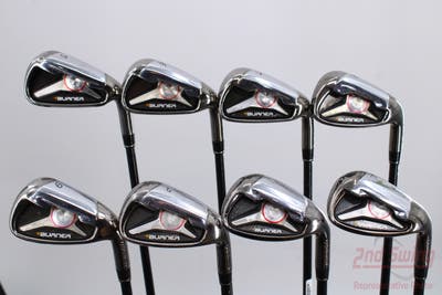 TaylorMade 2009 Burner Iron Set 5-PW SW LW TM Reax Superfast 65 Graphite Regular Right Handed 38.5in
