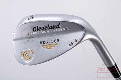 Cleveland 2012 588 Satin Wedge Pitching Wedge PW 48° 8 Deg Bounce Stock Steel Shaft Steel Wedge Flex Right Handed 35.25in