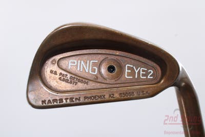 Ping Eye 2 Beryllium Copper Single Iron 3 Iron Stock Steel Shaft Steel Regular Right Handed Black Dot 39.0in