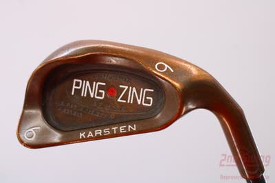 Ping Zing Beryllium Copper Single Iron 6 Iron Ping Aldila 350 Series Graphite Regular Right Handed Red dot 37.75in