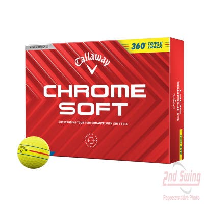Callaway Chrome Soft 360 Triple Track 2024 Yellow Golf Balls