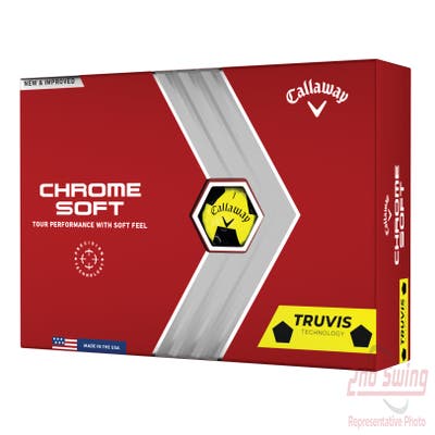 Callaway Chrome Soft Truvis 22 Yellow Golf Balls