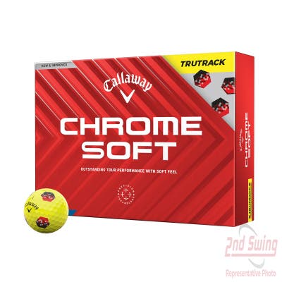 Callaway Chrome Soft TruTrack 2024 Yellow Golf Balls