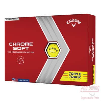 Callaway Chrome Soft TT 22 Yellow Golf Balls