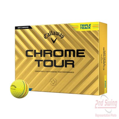 Callaway Chrome Tour Triple Track 2024 Yellow Golf Balls