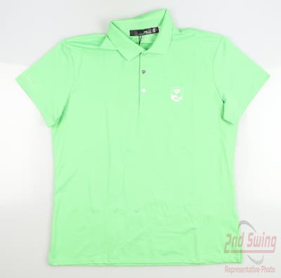 New W/ Logo Womens Ralph Lauren RLX Golf Polo Medium M Green MSRP $89