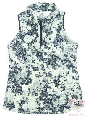 New W/ Logo Womens Under Armour Sleeveless Golf Polo X-Small XS Multi MSRP $79