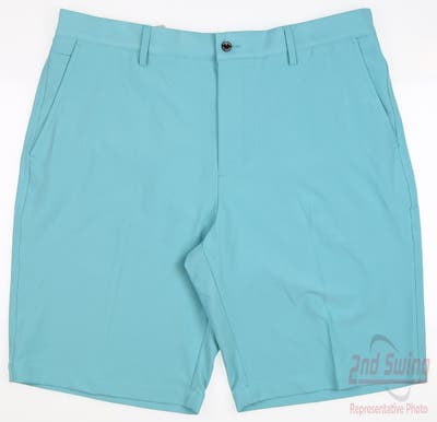 New Mens Dunning Player Fit Woven Shorts 34 Blue MSRP $85