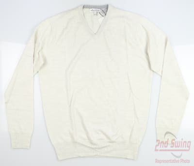 New Mens Peter Millar Golf Sweater Small S Alm MSRP $165 MF19S31