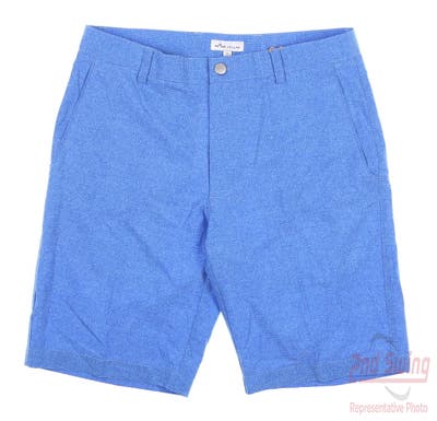 New Mens Peter Millar Golf Shorts 32 Blue MSRP $115 MS21EP02