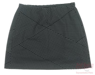 New Womens Tail Pin Striped Skort 6 Black MSRP $93 GR4757-H379