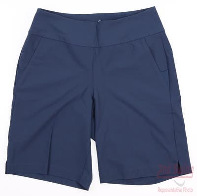New Womens Adidas Modern Bermuda Shorts X-Small XS Crew Navy MSRP $70 GL6748