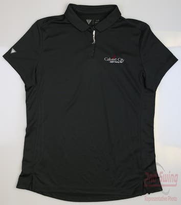 New W/ Logo Womens Level Wear Ivy Polo Large L Gray MSRP $60