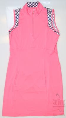 New Womens EP NY Golf Dress Small S Pink Puree Multi MSRP $134