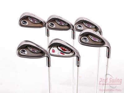 Ping Rhapsody Iron Set 7-PW GW SW Ping ULT 129I Ladies Graphite Ladies Right Handed Red dot 35.25in