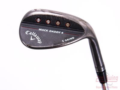 Callaway Mack Daddy 4 Black Wedge Lob LW 60° 10 Deg Bounce S Grind Dynamic Gold Tour Issue S200 Steel Stiff Right Handed 35.0in