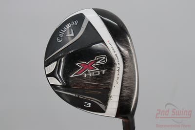 Callaway X2 Hot Womens Fairway Wood 3 Wood 3W Stock Graphite Shaft Graphite Ladies Right Handed 42.5in