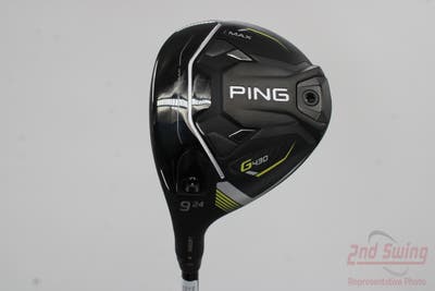 Ping G430 MAX Fairway Wood 9 Wood 9W 24° PX HZRDUS Smoke Red RDX 70 Graphite X-Stiff Left Handed 41.25in