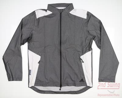 New Mens Adidas Golf Jacket Medium M Black MSRP $150 FR1407