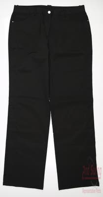 New Womens Nivo Sport Golf Pants 10 Black MSRP $100 NI3210410