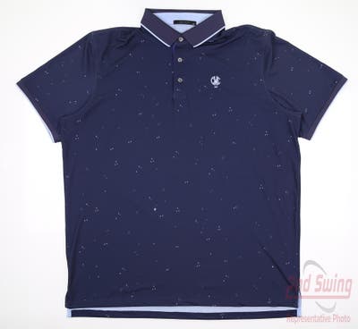 New W/ Logo Mens Greyson Northern Lights Polo X-Large XL Abyss MSRP $105 PNL2009 413