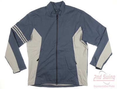 New Mens Adidas Golf Jacket Large L Blue MSRP $150 CY9377