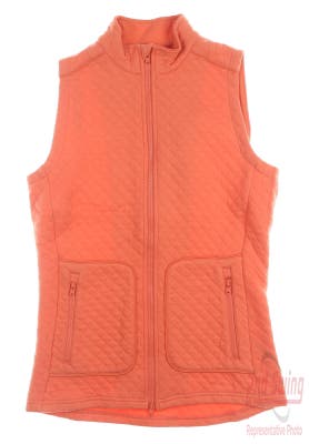 New Womens Level Wear Story Vest X-Small XS Orange MSRP $75 AW01L