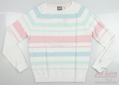 New Womens Puma Ribbon Sweater Small S Multi MSRP $80 599268 05