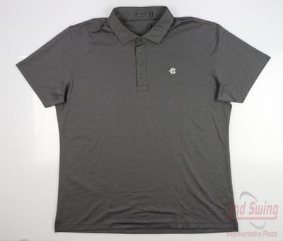 New W/ Logo Mens G-Fore Golf Polo X-Large XL Gray MSRP $95