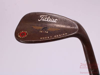 Titleist 2009 Vokey Spin Milled Oil Can Wedge Sand SW 56° 14 Deg Bounce Stock Steel Shaft Steel Wedge Flex Right Handed 36.5in