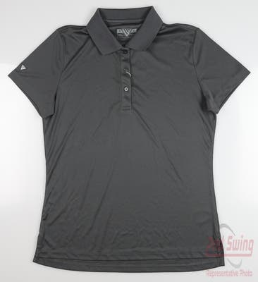 New Womens Level Wear Golf Polo Medium M Charcoal MSRP $45
