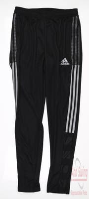 New Mens Adidas Track Pants Small S Black MSRP $50