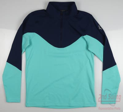 New W/ Logo Mens Under Armour Golf 1/4 Zip Pullover Small S Multi MSRP $90