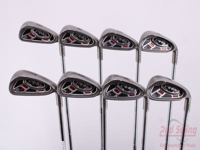 Ping G15 Iron Set 3-PW Stock Steel Shaft Steel Stiff Right Handed Green Dot 38.25in