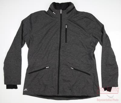 New Womens Adidas Golf Jacket X-Large XL Gray MSRP $130