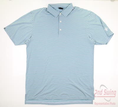 New W/ Logo Mens Dunning Golf Polo X-Large XL Multi MSRP $89