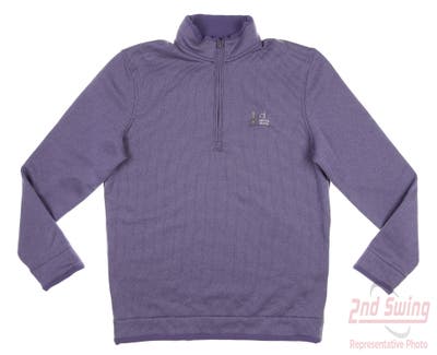 New W/ Logo Mens Under Armour Golf 1/4 Zip Pullover Medium M Purple MSRP $95
