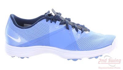 New Womens Golf Shoe Nike Lunar Summer Lite 2 7 Chalk Blue MSRP $100 628539 402