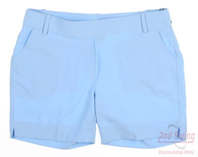 New Womens Belyn Key Golf Shorts Medium M Blue MSRP $98
